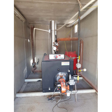 Doğalgaz Brülörlü Şantiye Tip Kalorifer Kazan Dairesi 2. El