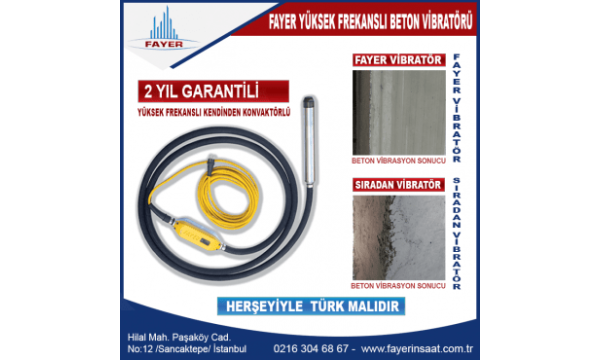 Beton Vibratöründe Kampanya